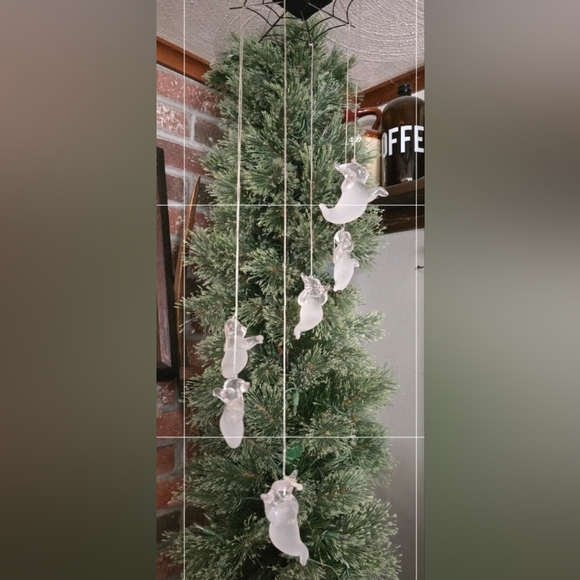 Dept 56 Ghost String Hanging Lights for Halloween Decor Vintage Hard To Find - Picture 3 of 12